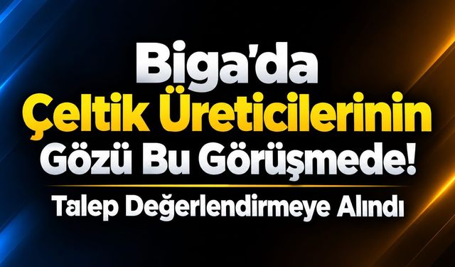 Biga’da Çeltik Üreticilerinin Gözü Bu Görüşmede! Talep Değerlendirmeye Alındı