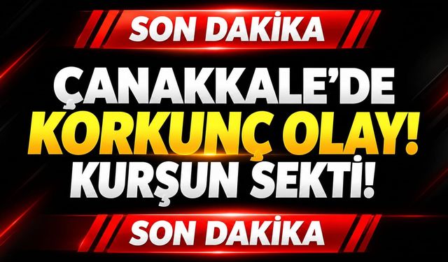 Çanakkale’de korkunç olay! Kurşun sekti!
