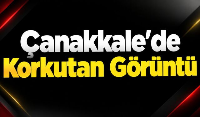 Çanakkale’de Korkutan Görüntü