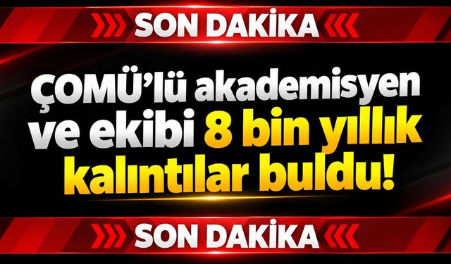 ÇOMÜ’lü akademisyen ve ekibi 8 bin yıllık kalıntılar buldu!