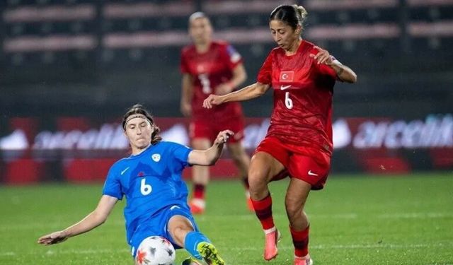 A Milli Kadın Futbol Takımı, Slovenya ile berabere kaldı