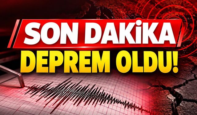 SON DAKİKA! Marmara Denizi’nde Deprem Oldu