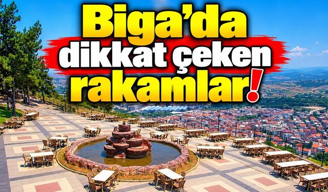 Biga’da dikkat çeken rakamlar!