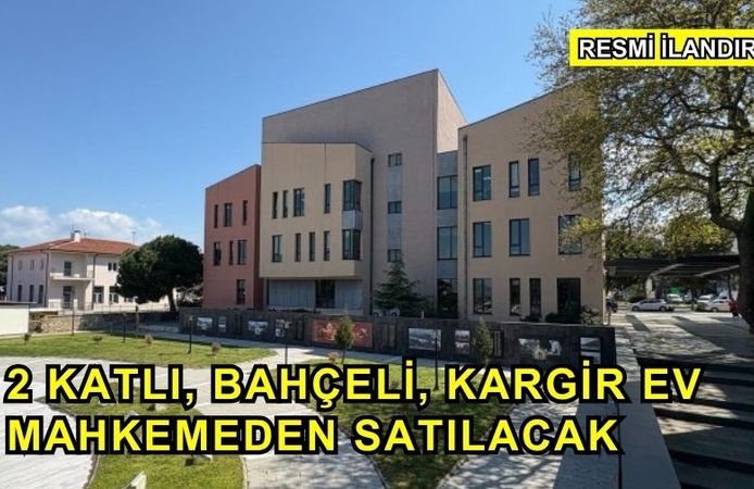 2 Katlı, Bahçeli, Kargir Ev Mahkemeden Satılacak