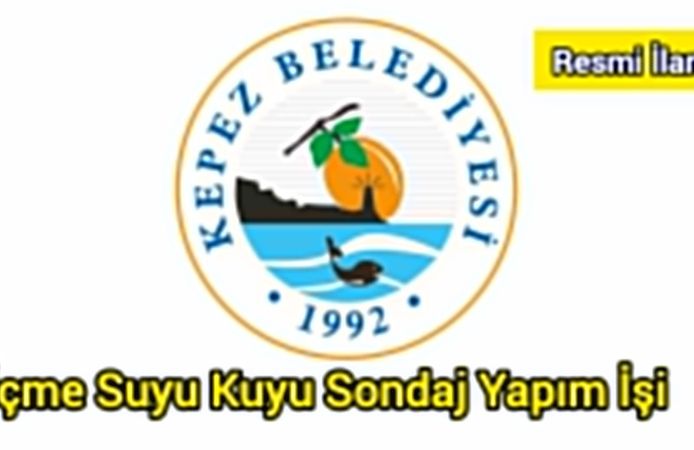 İçme Suyu Kuyu Sondaj Yapım İşi