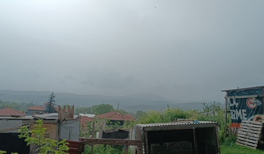 Afrika'dan gelen toz bulutu, Biga’da gökyüzünü kapladı