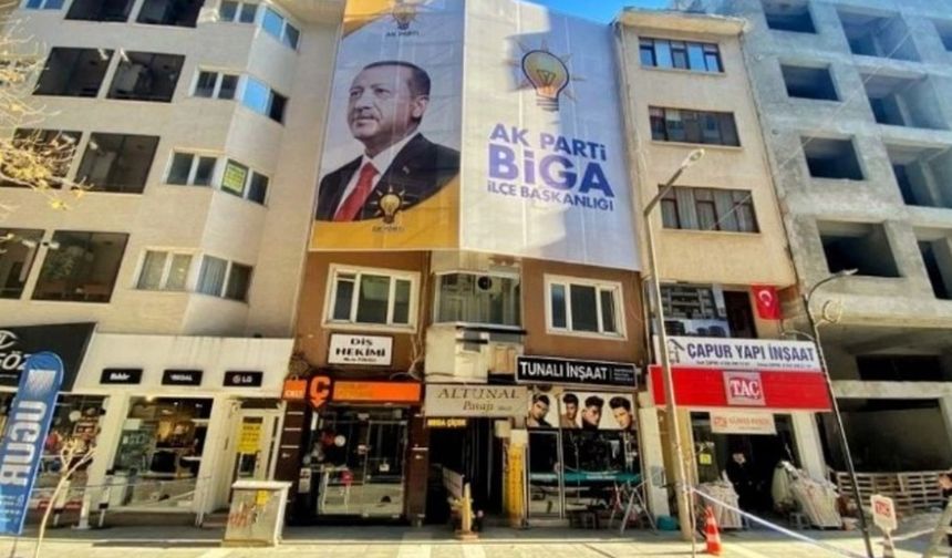 Çanakkale Biga'da AK Parti İlçe Başkanlığı'ndan sert açıklama