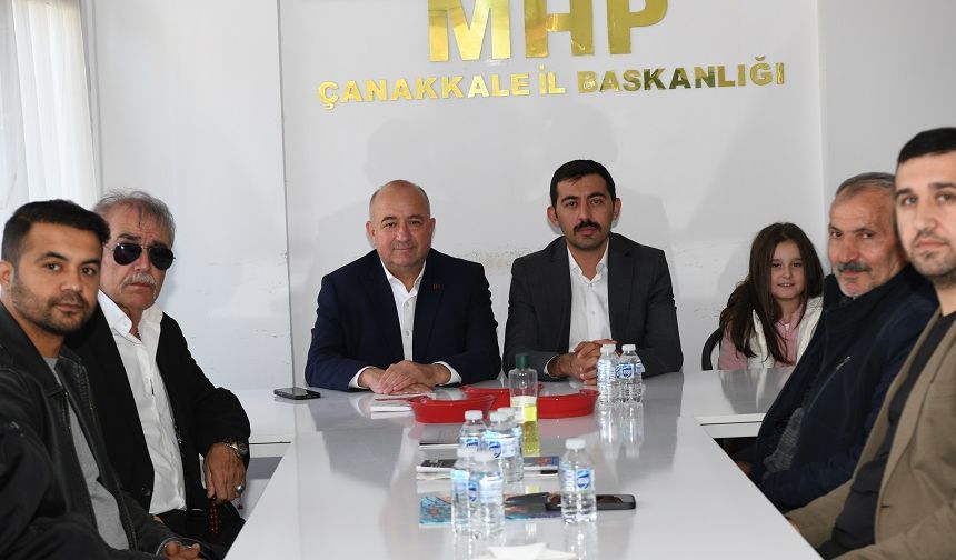 AK Parti Çanakkale Milletvekili Gider'den MHP İl Başkanı İmamoğlu'na ziyaret