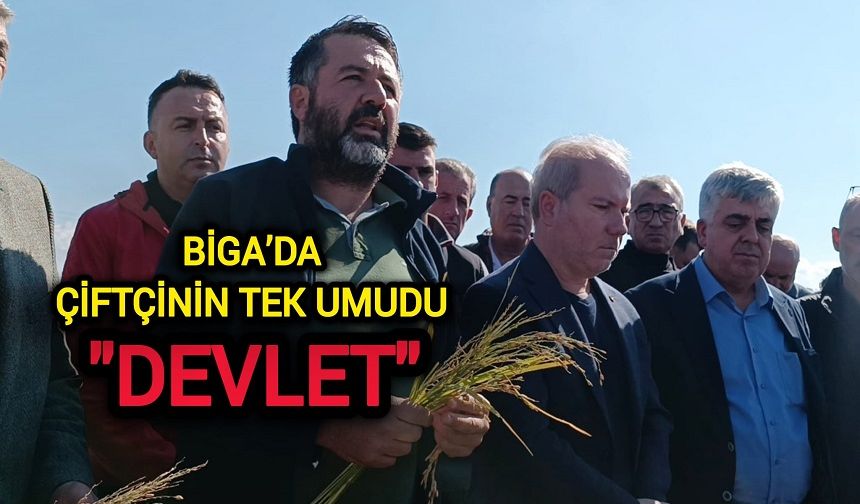 Çanakkale Biga’da çiftçinin umudu “Devlet”