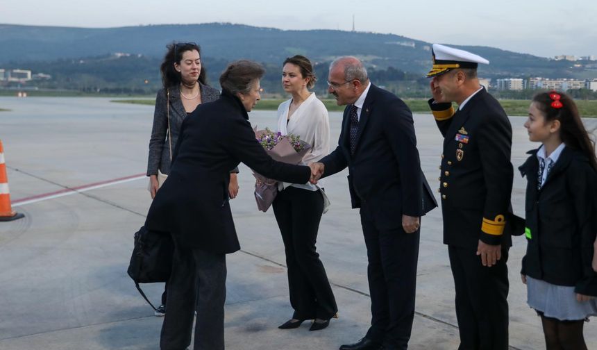 Birleşik Krallık Kraliyet Prensesi Anne, Çanakkale'ye geldi