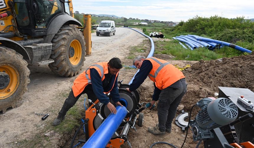 Biga Belediyesi'nden Yeniceköy’e Sağlıklı Su İçin Altyapı Hamlesi