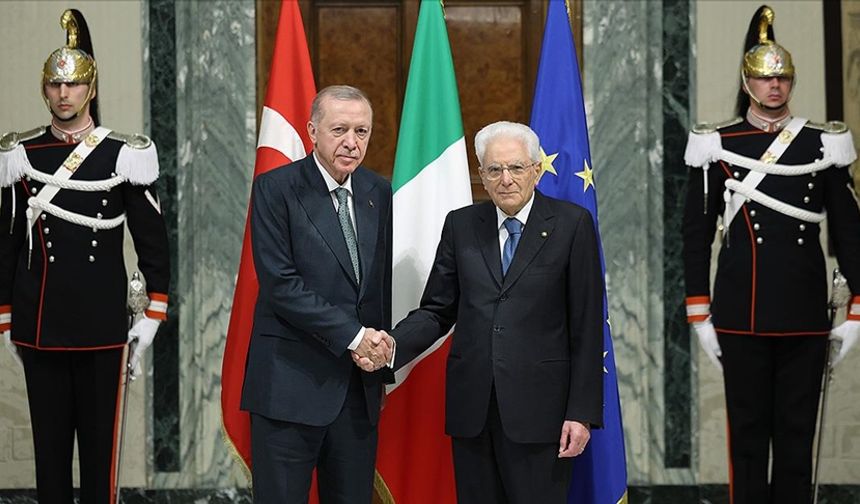Türkiye-İtalya İlişkileri Masada: Erdoğan, Mattarella ile Görüştü