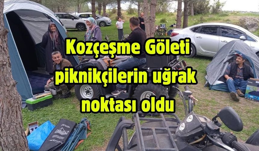 Kozçeşme Göleti piknikçilerin uğrak noktası oldu