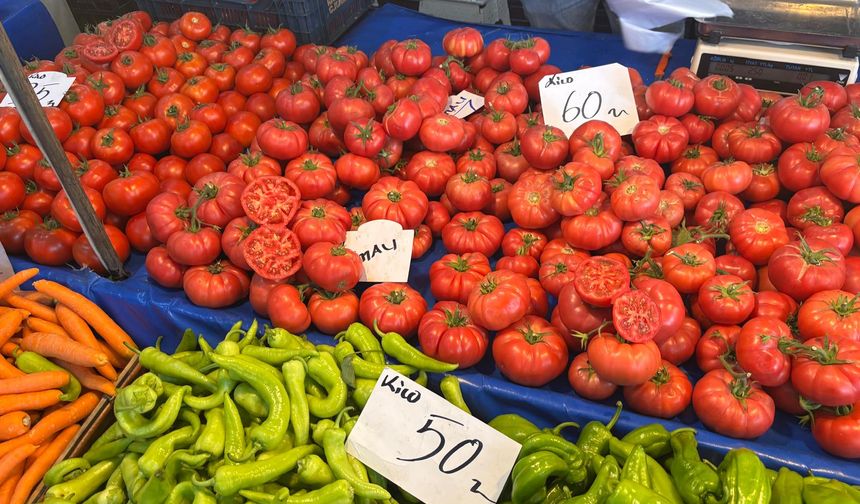 Semizotu 70, Sarımsak 250 TL! Biga Pazarı Rekor Kırıyor