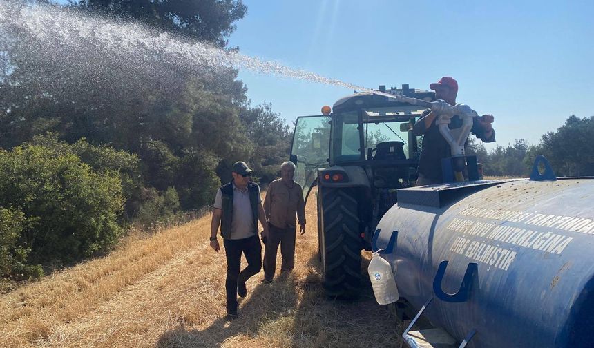 Çanakkale’de hasat döneminde yangına karşı sıkı denetim