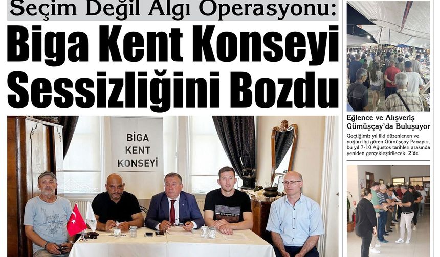 Çanakkale Biga'nın Sesi Gazetesi 10 Haziran 2025 Salı