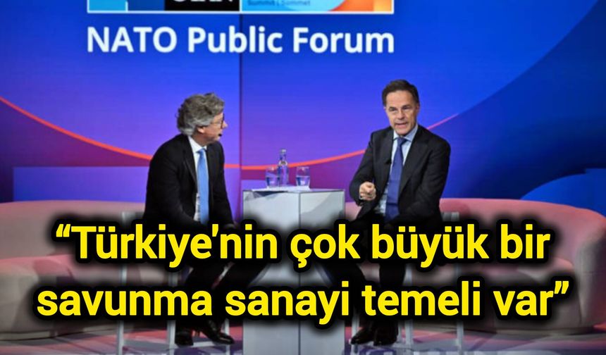 “Türkiye'nin çok büyük bir savunma sanayi temeli var”
