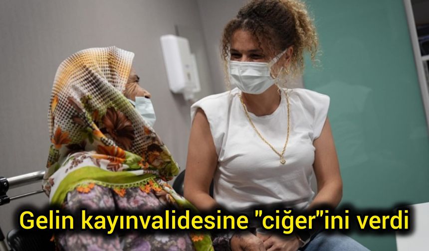 Bir bağışla iki hayat: Gelin kayınvalidesine ciğerini verdi
