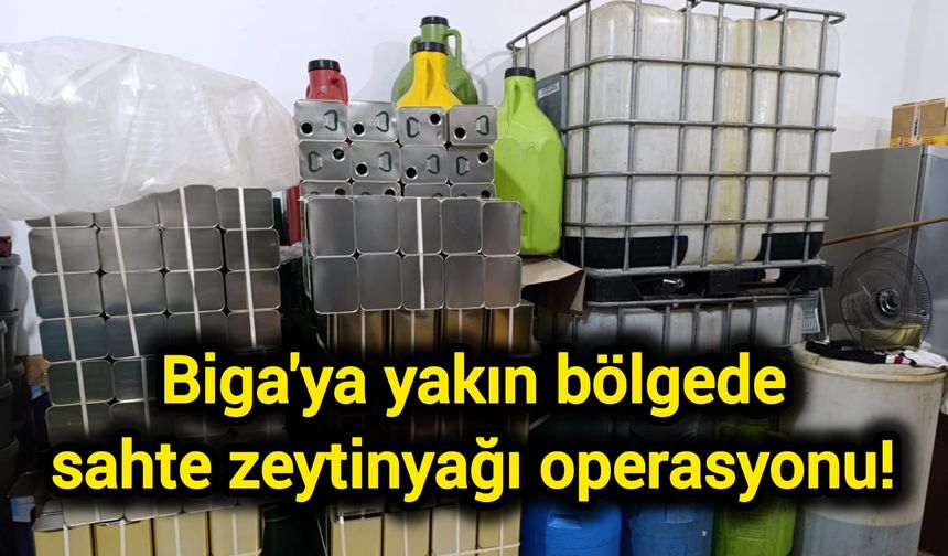 15 bin litre sahte zeytinyağı ele geçirildi