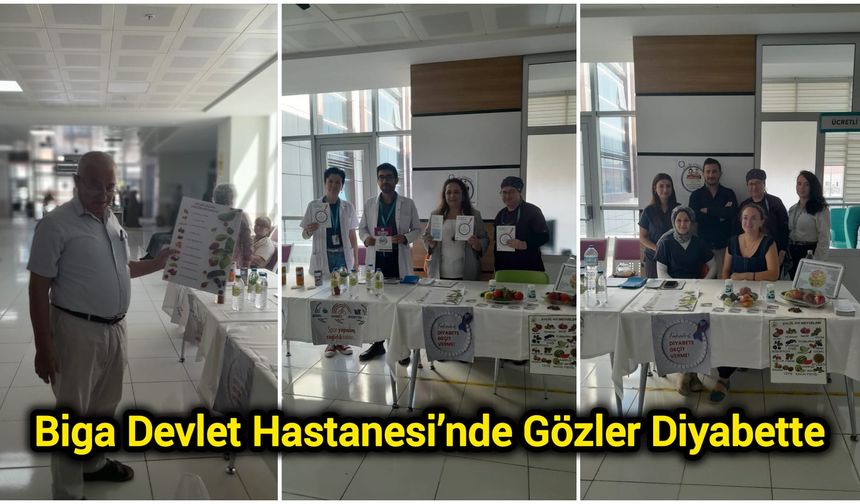 Biga Devlet Hastanesi’nde Gözler Diyabette