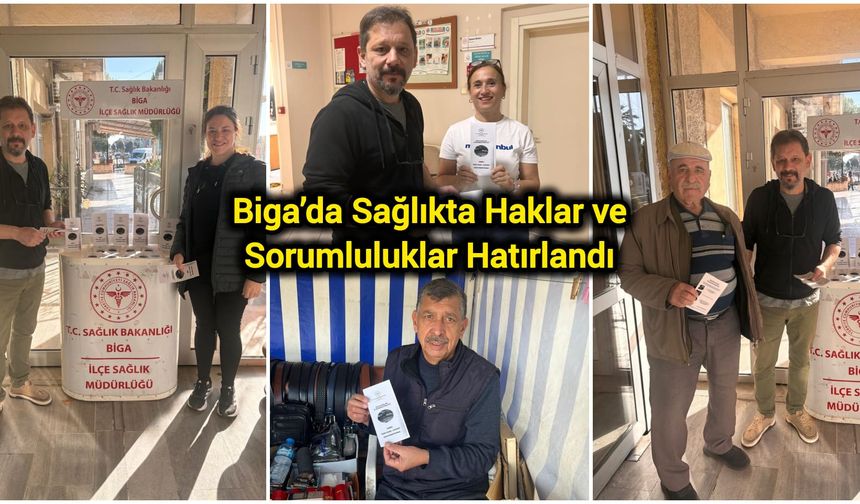 Biga’da Sağlıkta Haklar ve Sorumluluklar Hatırlandı