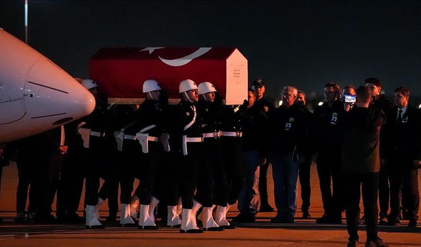 Hırvatistan’daki uçak kazasında şehit olan Pilot Hasan Bahar’ın naaşı İstanbul’a getirildi