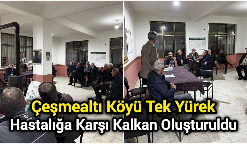 Çeşmealtı Köyü Tek Yürek: Hastalığa Karşı Kalkan Oluşturuldu
