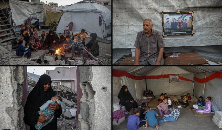 5 çocuğunu kaybeden Gazzeli yaşlı çift, 36 toruna bakıyor