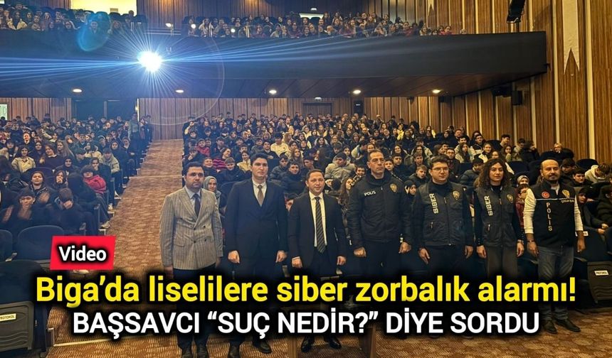 Biga’da liselilere siber zorbalık alarmı!