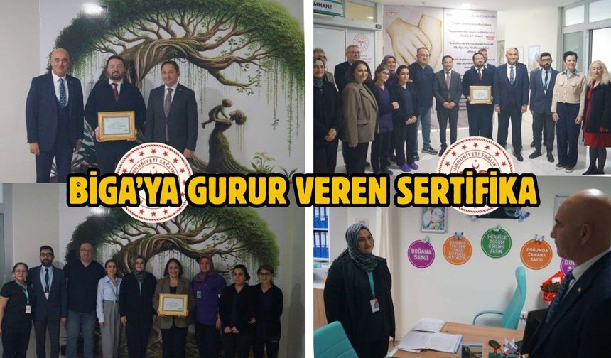 Biga’ya gurur veren sertifika