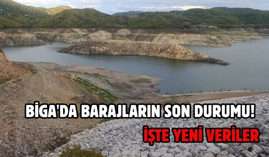 Çanakkale Biga'da barajların son durumu! İşte yeni veriler