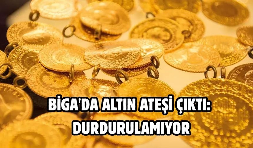 Biga'da altın ateşi çıktı: Durdurulamıyor