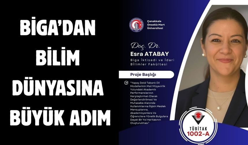 Çanakkale Biga’dan bilim dünyasına büyük adım