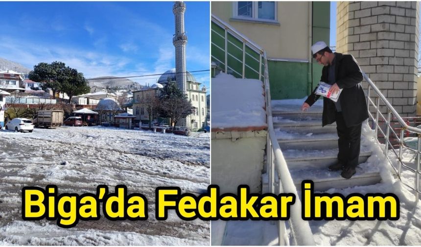 Biga’da Fedakar İmam
