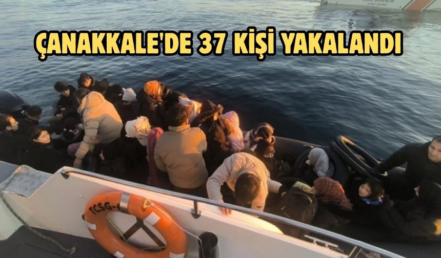 Çanakkale'de 37 kişi yakalandı