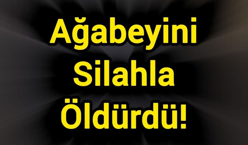 Ağabeyini Silahla Öldürdü!