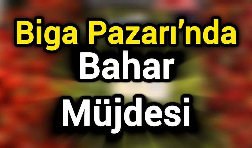 Biga Pazarı’nda Bahar Müjdesi