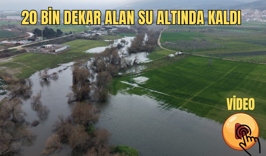20 bin dekarlık alan su altında kaldı (Video)