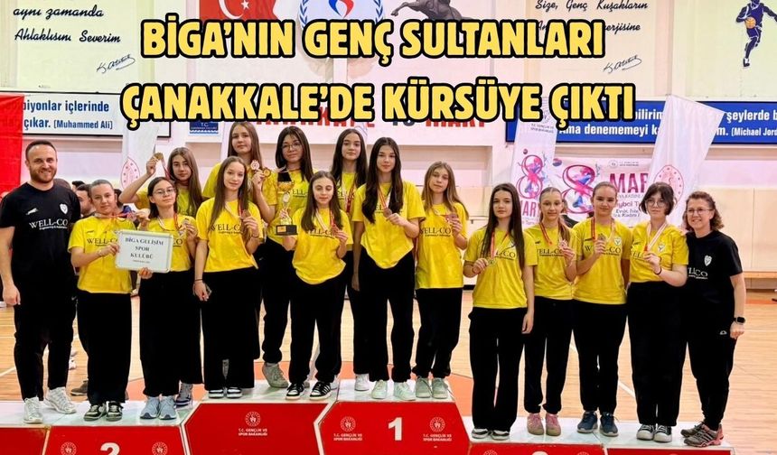 Biga’nın genç sultanları Çanakkale’de kürsüye çıktı