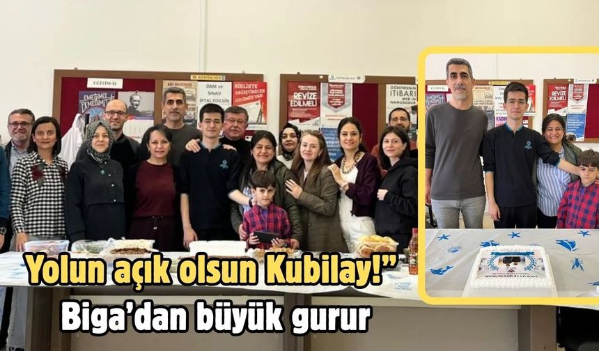 "Yolun açık olsun Kubilay!" Biga’dan büyük gurur