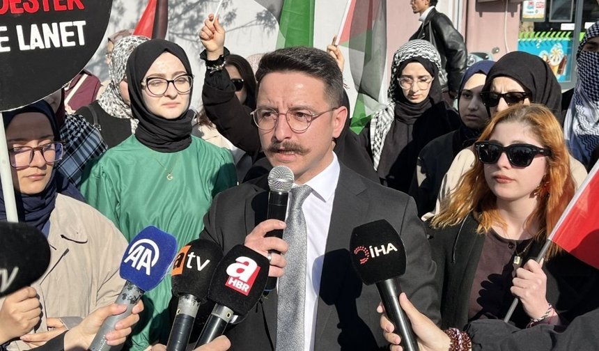 Çanakkale'de İsrail'e tepki