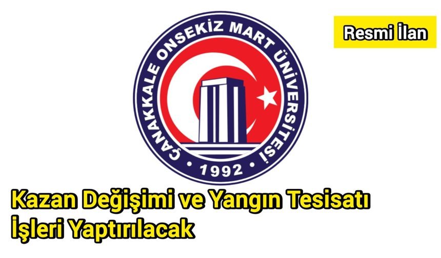 Kazan Değişimi ve Yangın Tesisatı İşleri Yaptırılacak
