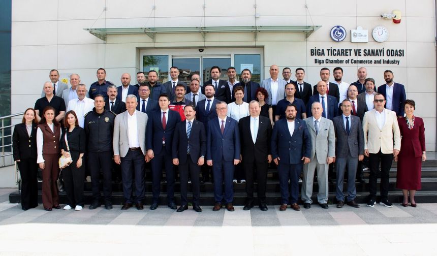 Biga'da mülki ve idari amirleri bir araya geldi