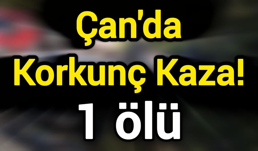 Çan'da Korkunç Kaza! 1 ölü
