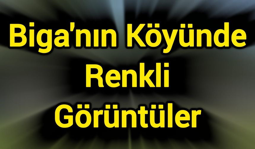 Biga'nın Köyünde Renkli Görüntüler