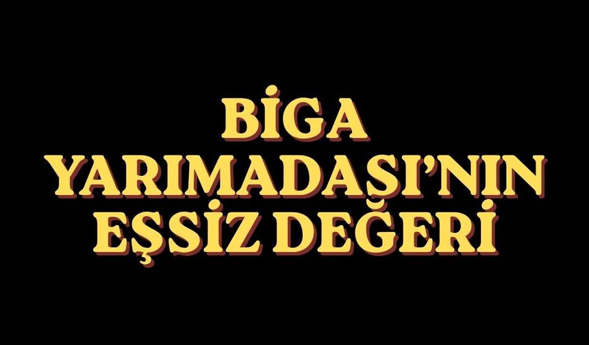 Biga Yarımadası’nın Eşsiz Değeri