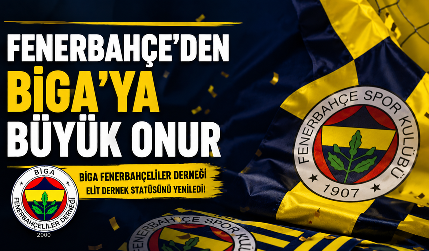 Fenerbahçe’den Biga’ya büyük onur