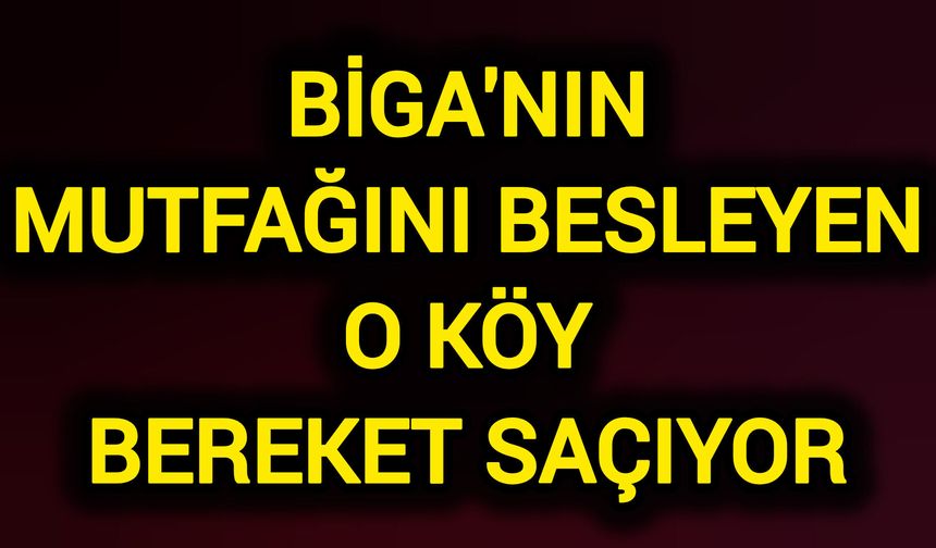 Biga'nın Mutfağını Besleyen O Köy Bereket Saçıyor