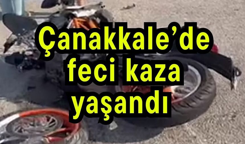 Çanakkale’de feci kaza yaşandı