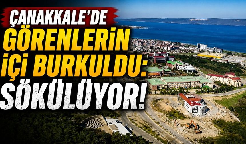 Çanakkale’de görenlerin içi burkuldu: Sökülüyor!